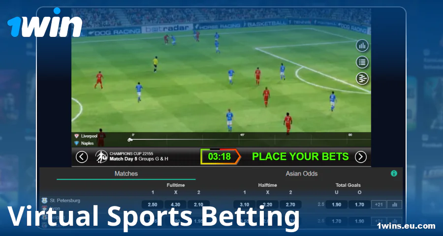 Play virtual sports for 1Win players