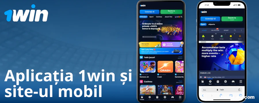 Aplicația mobilă pentru jucătorii români 1Win