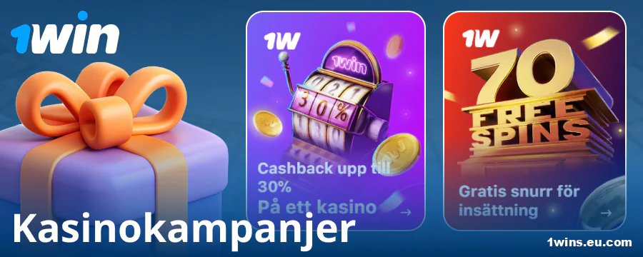 Casinobonusar för spelare på 1Win Sverige