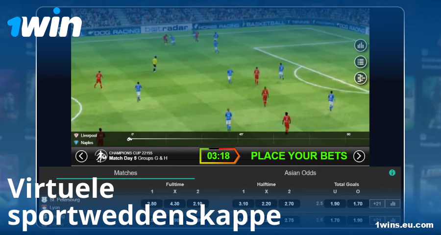 Speel virtuele sport vir 1Win spelers